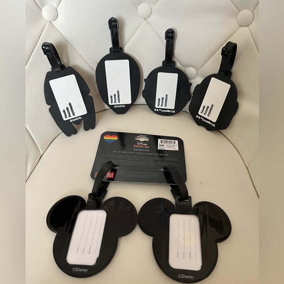 Lot of 6 Luggage Tags - Disney/Marvel/Star Wars - Picture 2 of 8